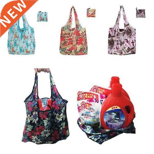 1pc Foldable Tote Pouch Eco-Friendly Shopping Bags For