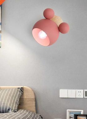 Nordc Wooden Wall Lamps Cute Cartoon Stylng Coloful Wall S