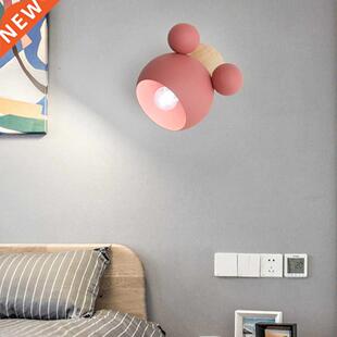 Nordc Wooden Wall Lamps Cute Cartoon Stylng Coloful Wall S