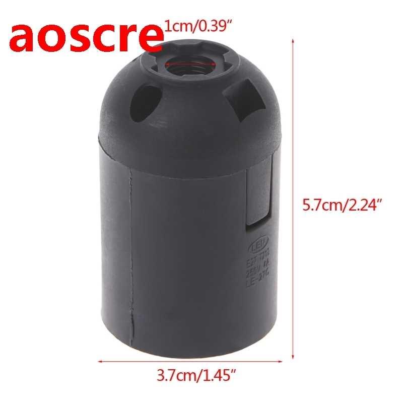 E27 Edison Lamp Bulb Holder Socket White/Black Pendant Ceili