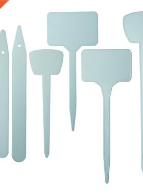 Variety Style White Plastic Plant Labels T-Type Tags Waterpr