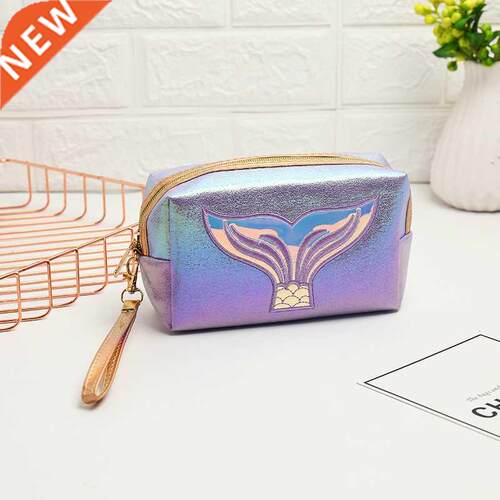 Women Makeup Bag Colorful Mermaid Tail Cosmetic Bag Organize