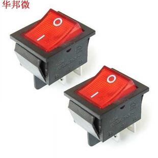 Interrupteur rouge à 4 broches lumineux | Interrupteur de b