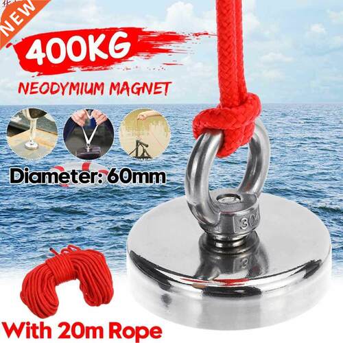 400KG D60MM Super Strong Magnet Pot Fishing Magnets Salvage