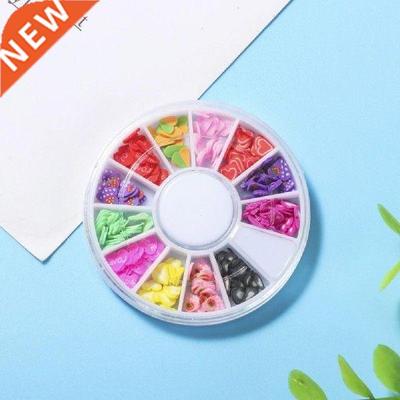 1 Box Nail Filler Vivid Nail Sequins Grid Designs Slice