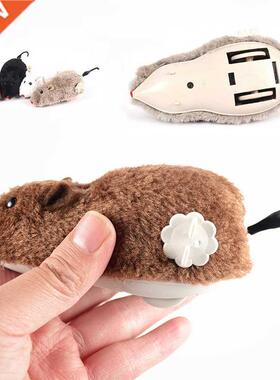 Hot Creative Funny Clockwork Spring Power Plush Mouse Toy mu