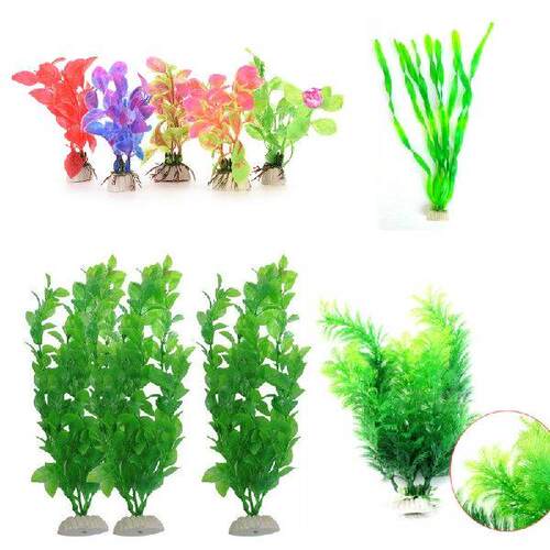 Artificial Fake Water Aquatic Plastic Green Grass Plant
