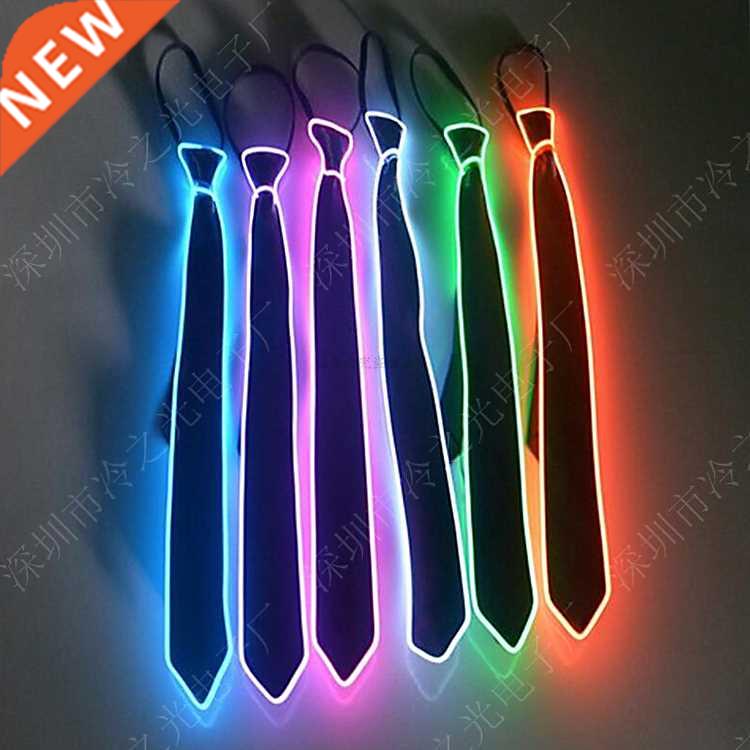 发光领带男正装商务上班工作学生韩版黑色职业新郎英伦结婚时尚宽