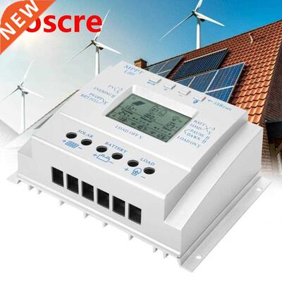 LCD Display 80A MPPT 12V/24V Solar Panel Battery Regulator C