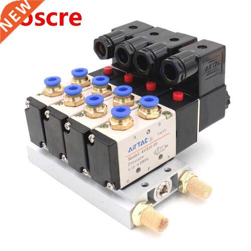 V210-08 DC 12V Single Head 2 Position 5 Way 4 Pneumatic Sole