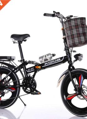WolFAce 20-inch Folding Bicycles Variable Speed Shock Absorp