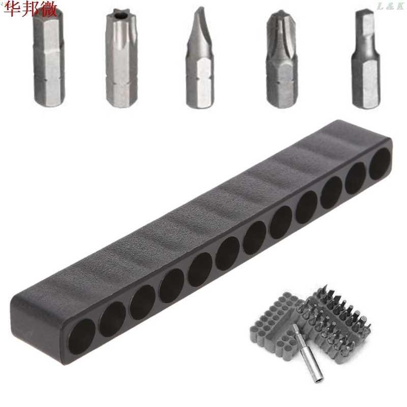 Screwdriver Hole 10/12 Holes Hex Shank Bit Holder Plastic He
