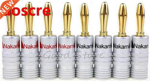 8pcs BANANA PLUGS Nakamichi Speaker Banana plug connectors B