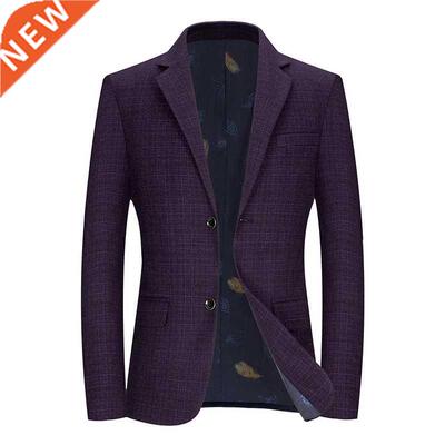 Fashion Brand Men Casual Blazers Autumn New Men's Plaid nd S
