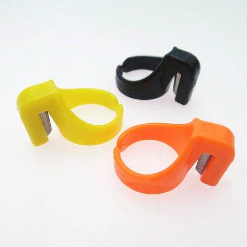 Pcs/set Finger Knife Ring Plastic Sewing Thimble Thread