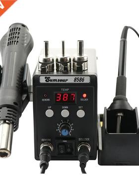 Soldering Station 8586 760W 2 in 1 Digital Display SMD Rewor