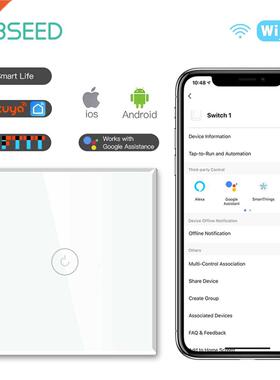 Wifi Light Touch Switch 1/2/Gang 1/2/ way Smart Switch Wir