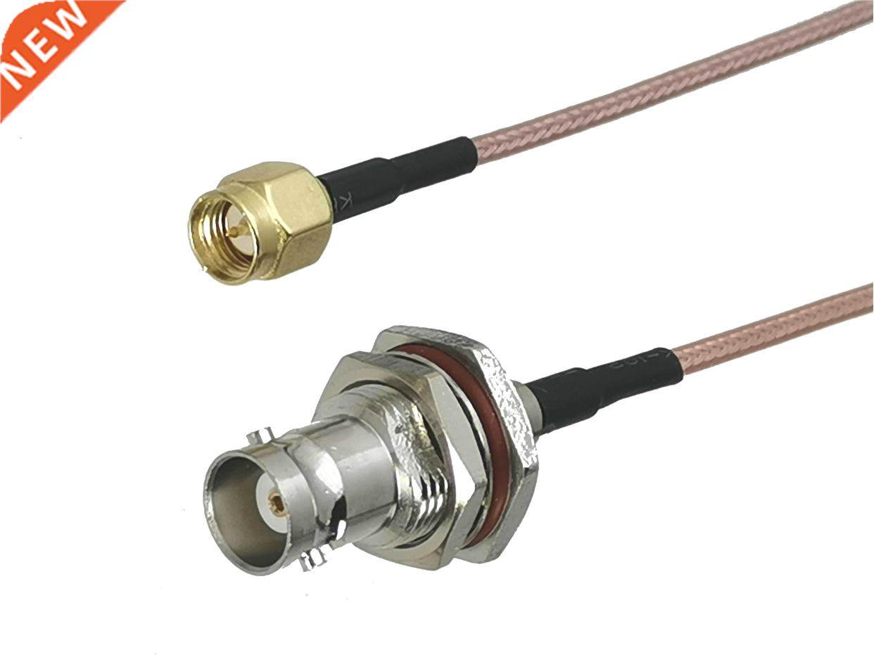 1Pcs RG316 SMA Male Plug to BNC Female jack Bulkhead Nut Con