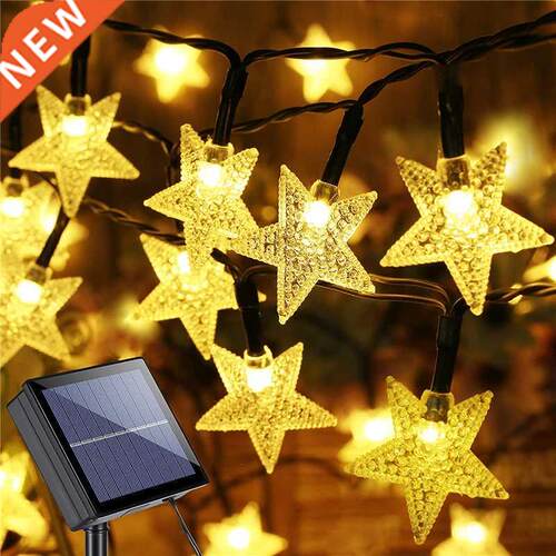 Solar Star String Lights 8 Modes Solar Powered Twinkle Fairy