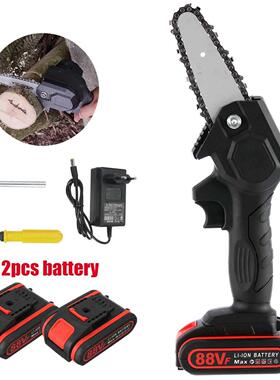 1080W 4 Inch Mini Electric Chain Saw Wood Cutter 88V Chainsa