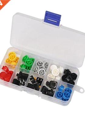 Tactile Button Switch Momentary Tact & Cap 12x12x7.mm As