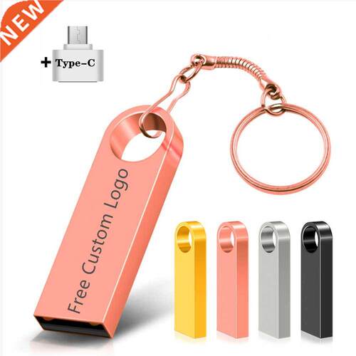 Pen Drive Waterproof Metal Type-C Usb Flash Drive USB 2.0 Fl