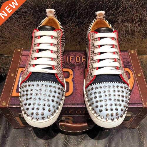Winter Luxury Men's Designer Spikes Leather Shoes Man Fashio