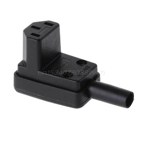 90 Degree Angled IEC 320 C13 Female Plug AC 10A 250V Power