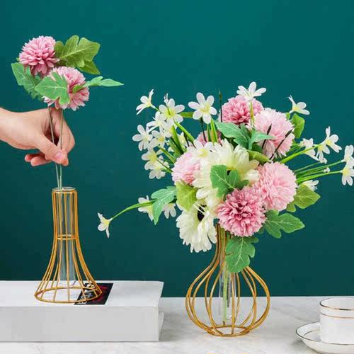 Glass Vase Transparent Nordic Style Test Tube Bottle Wrought