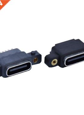 5pcs USB .1 Type-C 6Pin Female Power Connector Port With