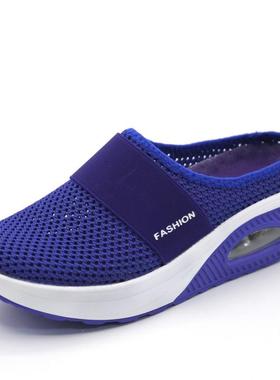 Women Mesh Lightweight Shoes Woman Slippers Wedge Shoes Fema