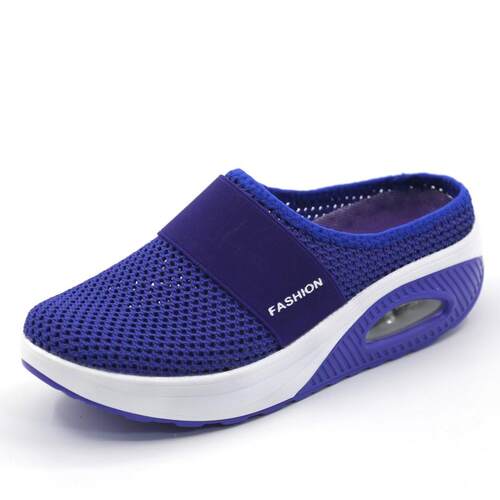 Women Mesh Lightweight Shoes Woman Slippers Wedge Shoes Fema