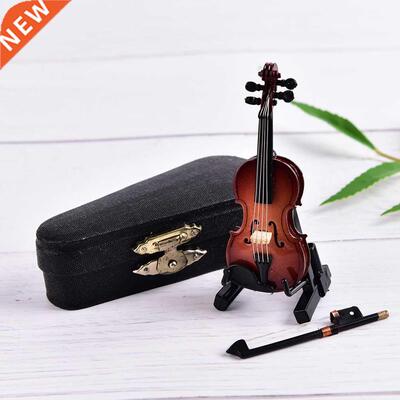 8cm Wooden Musical Instruments Collection Decorative Ornamen