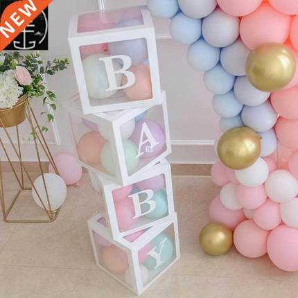 Transparent Name Box Wedding Balloon 1st Birthday Party 岁