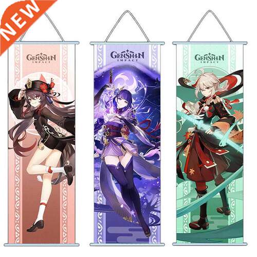Genshin Impact Hanging Painting Game Barbatos Keqing Klee Zh
