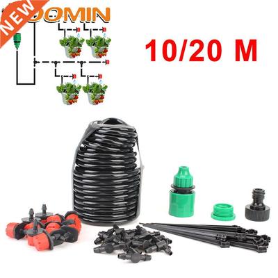 HOOMIN 10M-20M Micro Drip Irrigation System Misting