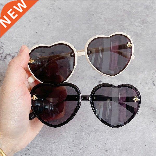 Fashion Brand Heart Kids Sunglasses Children Cute Pink图片