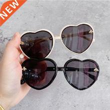 Fashion Brand Heart Kids Sunglasses Children Cute Pink