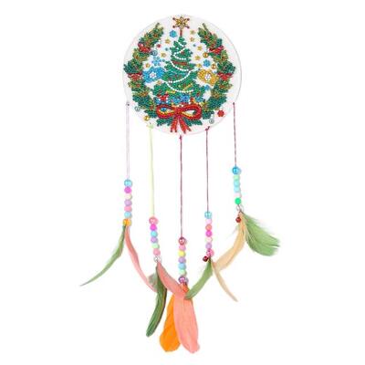 Garland Christmas Tree Diamond Drawing Wind Chime Hanging Co