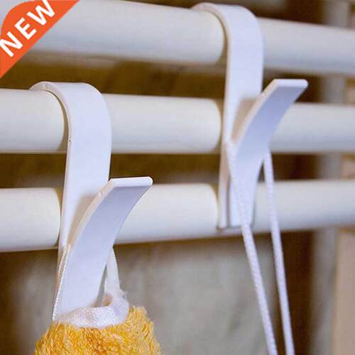 4Pcs White Hook Heated Radiator Rail Clothes Hanger Towel Ra