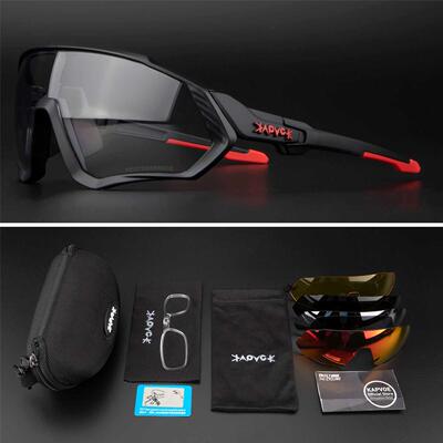 Outdoor Photochromic Cycling Glasses Men Sports MTB Bicycle