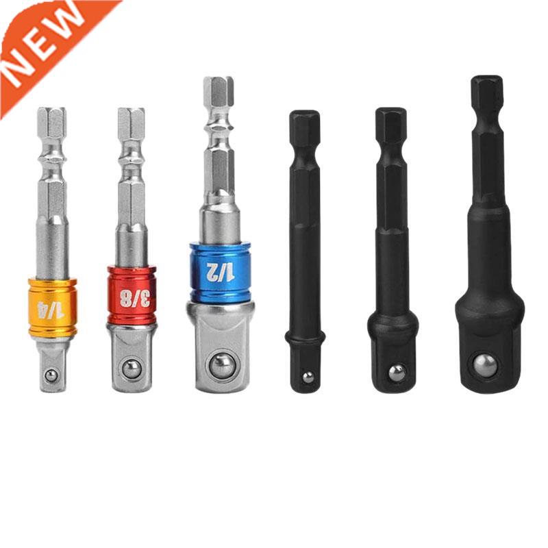6 Pcs Socket Bit Adapters 1/4 Inch 3/8 Inch 1/2 Inch Drive I