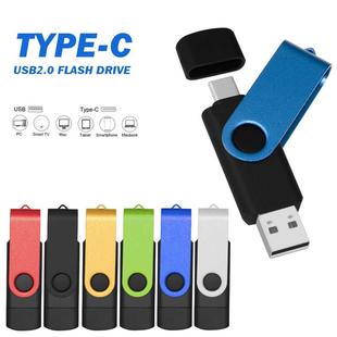 Metal USB 2.0 Flash Drive Type C OTG Pen Drive 8GB 128GB 64G