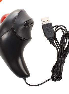 Thumb-Controlled Handheld Wired Trackball Mice Mouse