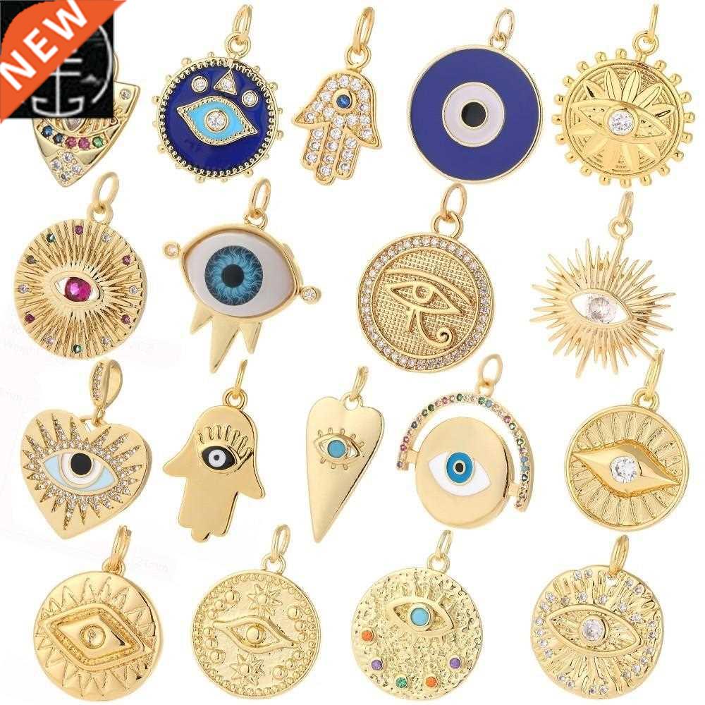 Evil Blue Eye Cute Earrings Charms Diy Pendant Necklace Desi