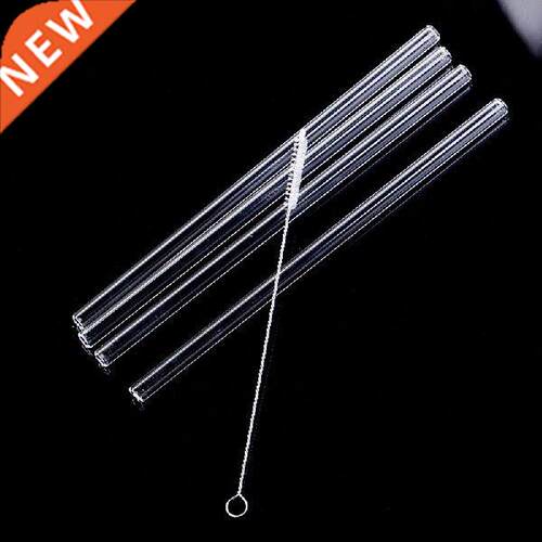 Reusable Drinking Straw Sucker Straight Glass Tube With