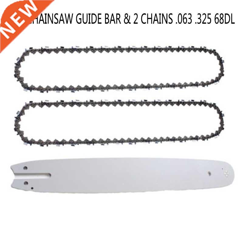 Chainsaw Guide Bar 18'' + 2x Chainsaw Chain .063 .325 68DL F