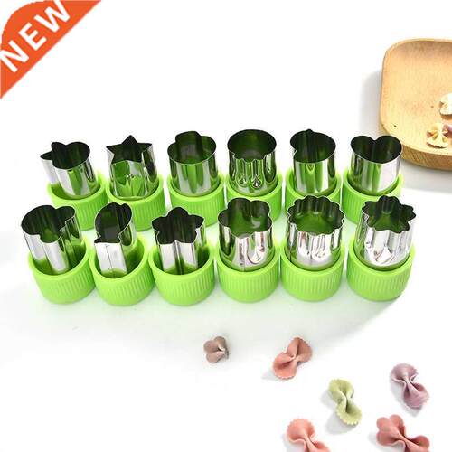 12 Pcs Vegetable Shape Cutter Set Flower Star Mold For