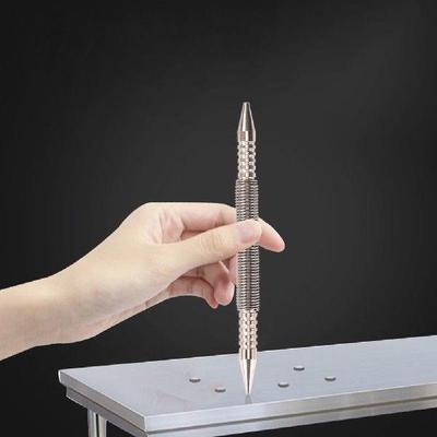 Spring Tool Hammerless Nail Set Single Ended Center Holes