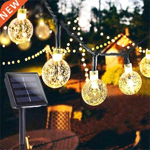 10/20/50 LEDS Crystal ball 5M/10M Solar Lamp Power LED Strin
